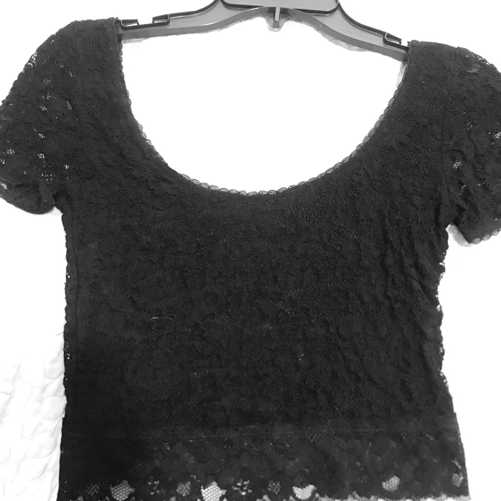 Lace crop top